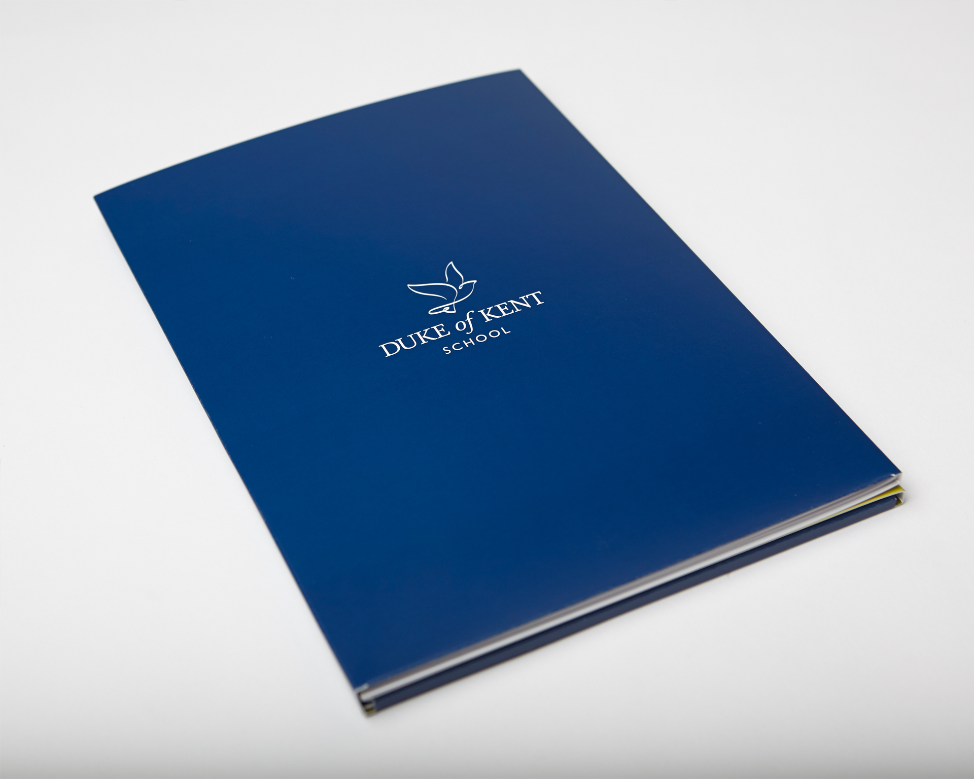 Duke Of Kent branded logo prospectus booklet blue