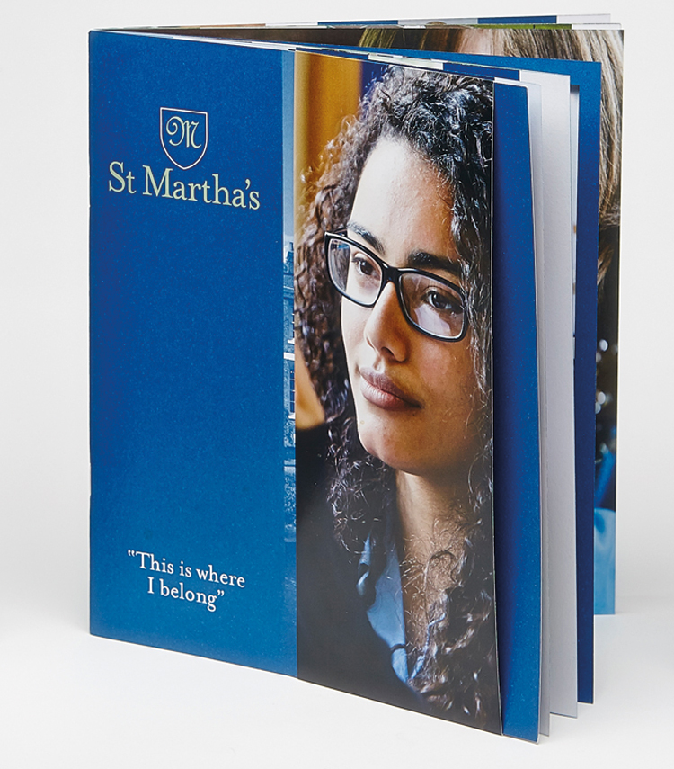 St Marthas School prospectus with removable cover